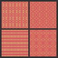 A collection of seamless patterns with abstract themes and high artistic value. Suitable for use on fabrics, book covers, invitations, or walls of homes and offices vector