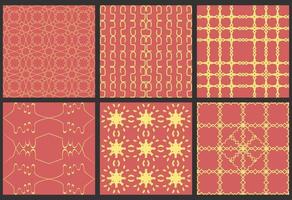 A collection of seamless patterns with abstract themes and high artistic value. Suitable for use on fabrics, book covers, invitations, or walls of homes and offices vector