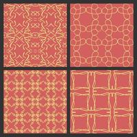 A collection of seamless patterns with abstract themes and high artistic value. Suitable for use on fabrics, book covers, invitations, or walls of homes and offices vector