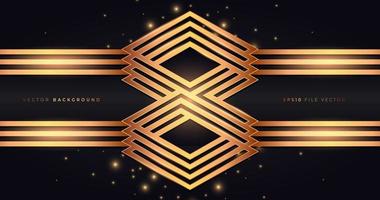 Abstract gold monogram background in gold vector