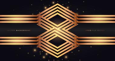 Abstract gold monogram background in gold vector