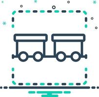 mix icon for wagon vector