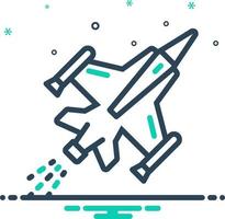 mix icon for jet vector