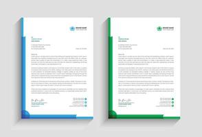 Creative clean minimal business style letterhead of your corporate project design set to print with vector illustration template