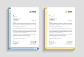 Minimal Corporate Simple Business Newsletter Letterhead Vector Template Design Bundle