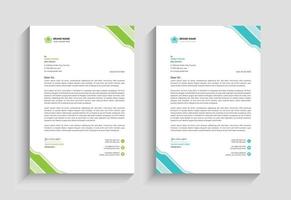 corporate letterhead design vector