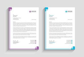 Minimal Corporate Simple Business Newsletter Letterhead Vector Template Design Bundle