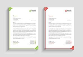 Beautiful minimal awesome corporate business letterhead template design vector