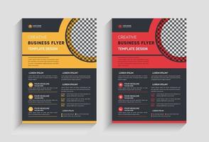 Corporate creative modern marketing business flyer template design for brand identity vector