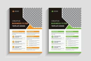 minimal, simple, corporate business flyer template design vector