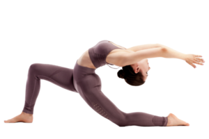 giovane donna fare yoga pratica png