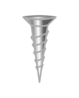 Realistic Metal Monochrome Screw Illustration png