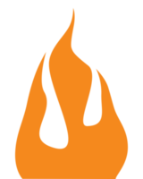 Simple Orange Fire Flame Drawing png