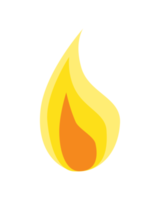 wenig Orange und Gelb Flamme png