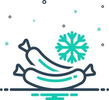 mix icon for frozen vector