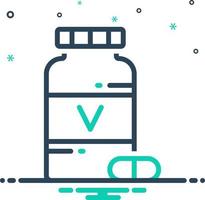 mezcla icono para vitamina vector