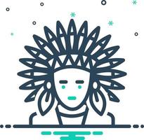 mezcla icono para apache vector