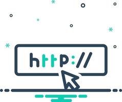 mix icon for urls vector