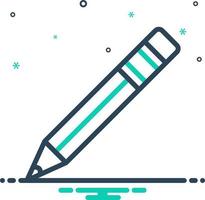 mix icon for pencil vector