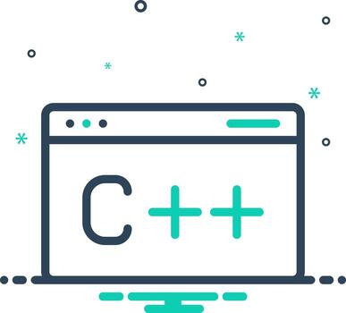 mix icon for programming vector