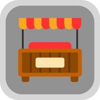 Food Stall Vector Icon Design