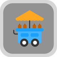 Food Cart Vector Icon Design