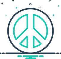 mix icon for peaceful vector