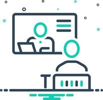 mix icon for teach vector