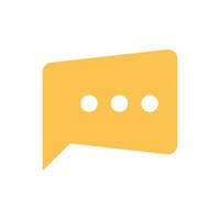 Speech bubble icon vector