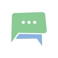 Speech bubble icon vector