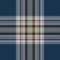 Plaid check pattern. Seamless fabric texture. Tartan textile print. vector