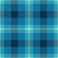 Plaid seamless pattern in blue. Check fabric texture. Vector textile print.