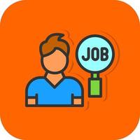 Job Search Vector Icon Design