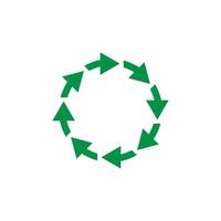 Recycle symbol, vector illustration icon.