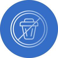 diseño de icono de vector de no tirar basura