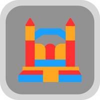 diseño de icono de vector de castillo hinchable