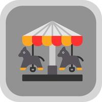 Merry Go Round Vector Icon Design