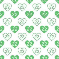 Earth Day. 22 April. Earth Day date pattern. vector