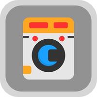 Washing Machine Vector Icon Design