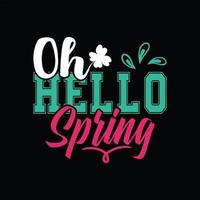 Spring T-shirt Design vector