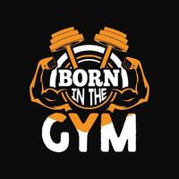 Gym T-shirt Design vector