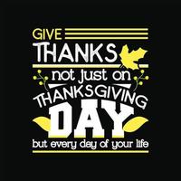 Thanks Giving Day T-shirt Design vector