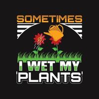 Gardening T-shirt Design vector