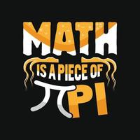 Math T-shirt Design vector