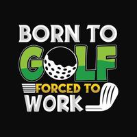 Golf T-shirt Design vector