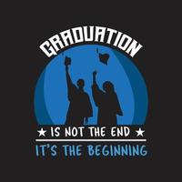 Graduation T-shirt Design vector