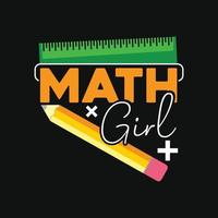 Math T-shirt Design vector