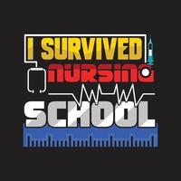 Nurse T-shirt Design vector