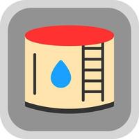 Water Tank Vector Icon Design