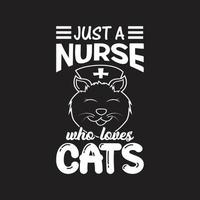 Nurse T-shirt Design vector